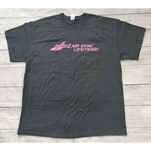 AIR EVAC LIFETEAM Kentucky Ohio Fight Cancer Graphic T Shirt Size XL Gray HTF